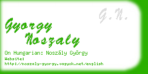 gyorgy noszaly business card